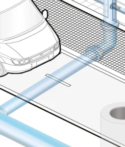 Hausanschluss Schnitt